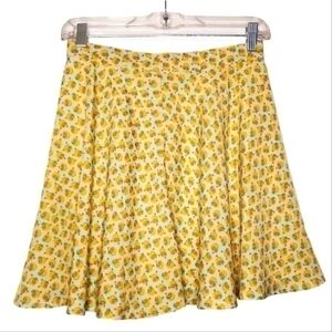 Forever 21 Exclusive Peach print Skater Skirt